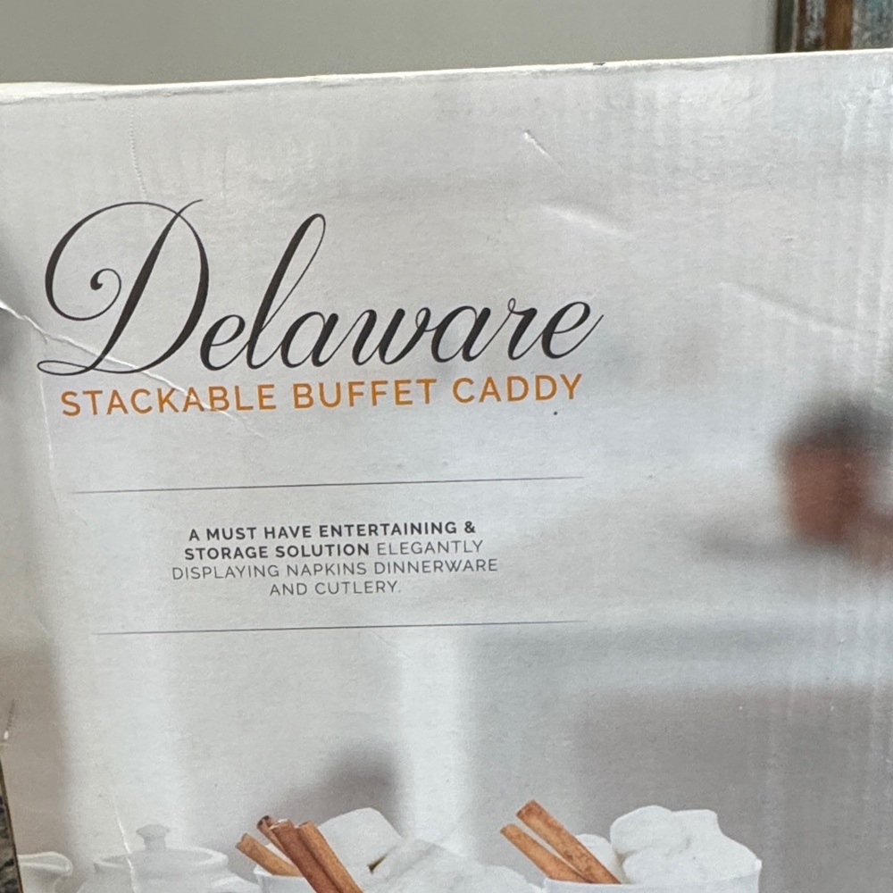 Delaware stackable buffet Caddy NEW - Picture 5 of 12